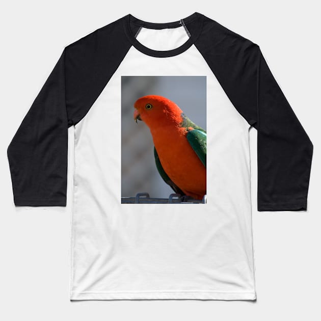 King Parrot #1 Baseball T-Shirt by DeborahMcGrath